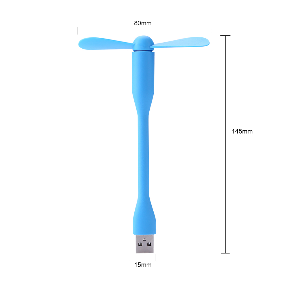 USB Small Fan Flexible Bendable Mini Fan For Power Bank Laptop PC Charger Portable Hand Cooling Fans For Computer Summer Gadgets: GRAY