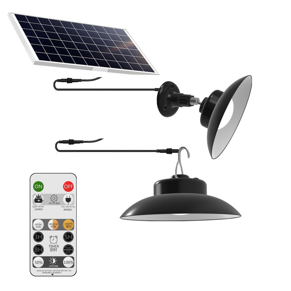 Solar Led Light Outdoor Shed Lights Garden Light Wall Lamp Sunlight Waterproof Cord Sunlight Pendant Ceiling Porch Indoor