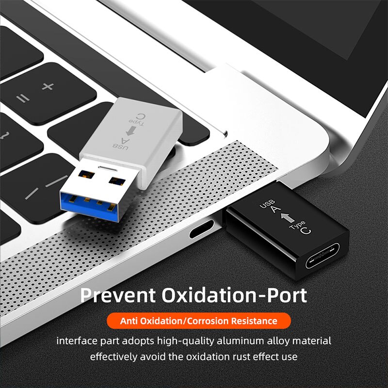 1pc Type C USB 3.0 Adapter Fast Portable Charging Data Type-C Data Charging Adapter Cables Converter for Smart Product