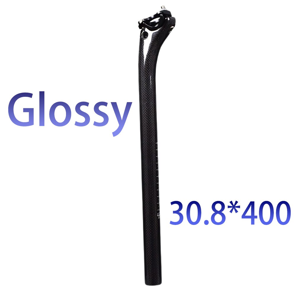 neue Carbon Sattelstütze 27,2 30,8 31.6*350-400mm Voll Carbon Mtb Straße Mountainbike Sattelstütze Oem china Fabrik Verkäufe Bike Teile: 30.8 400 glossy