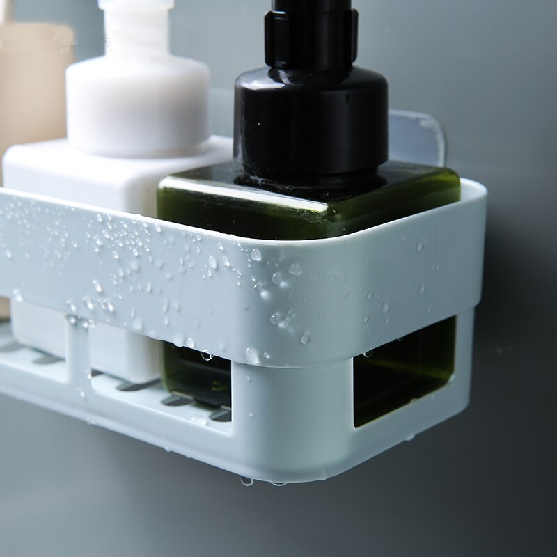 Bathroom Accessories Storage Shelf & Rack Waterproof Floating Shelf Home Decoration Kitchen Free Punching Wall Hanging H1148