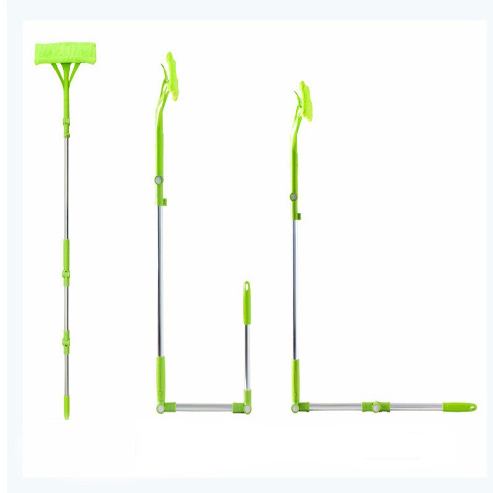 Telescopic Foldable Handle Cleaning Glass Sponge Mop Cleaner Window Extendable W807: Default Title