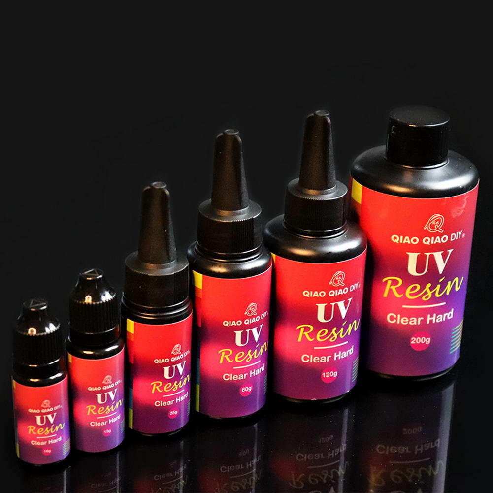 UV Resin Curing Epoxy Resin Hard Ultraviolet Glue Quick-drying Sunlight Activated Hard for DIY Jewelry Making