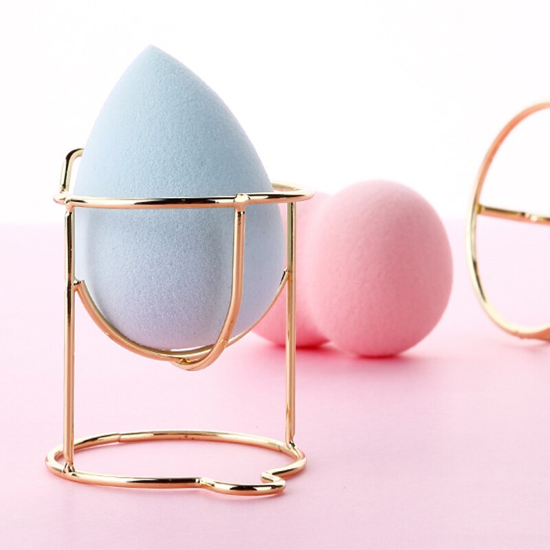 1 Pc mignon chat beauté oeuf support support sèche cosmétique maquillage éponge gourde poudre bouffée support organisateur boîte étagère stockage outils