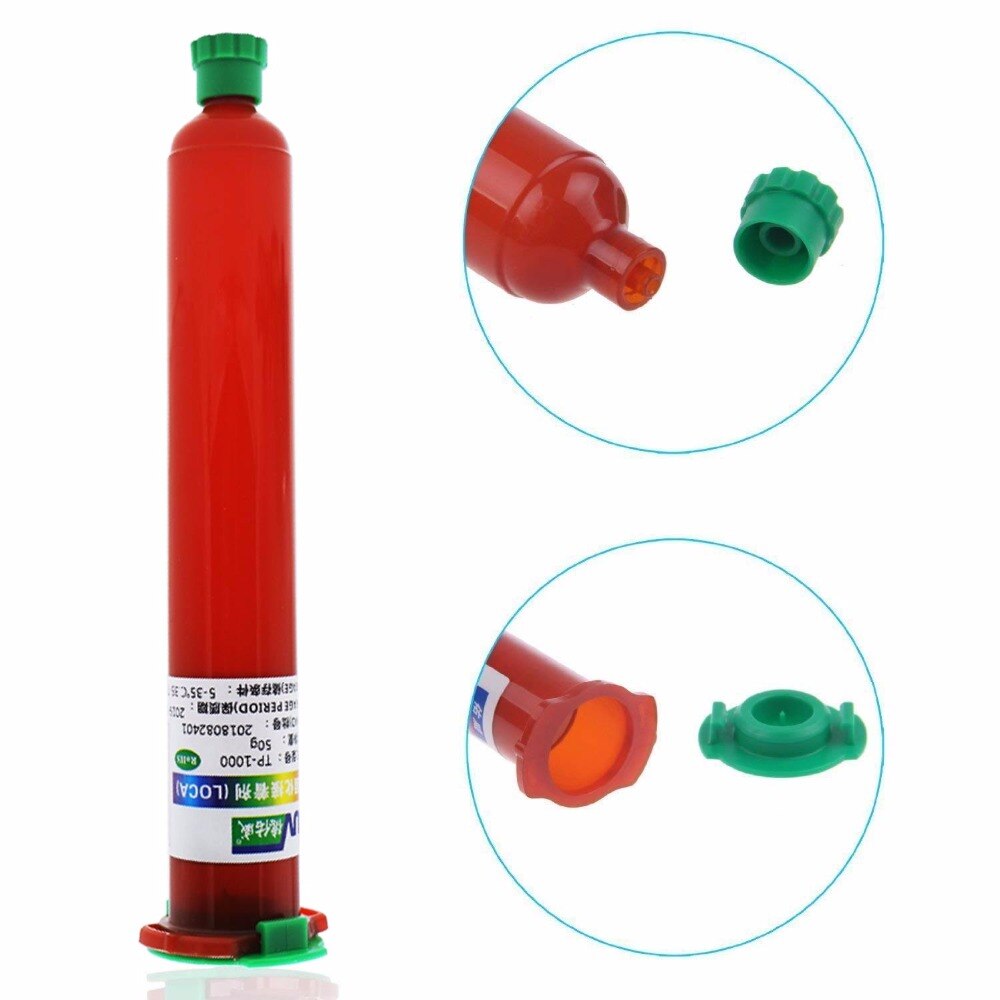 El más TP-1000 LOCA UV pegamento líquido Optico claro adhesivo tp 1000 uv pegamento para pantalla táctil samsung galaxy iPhone