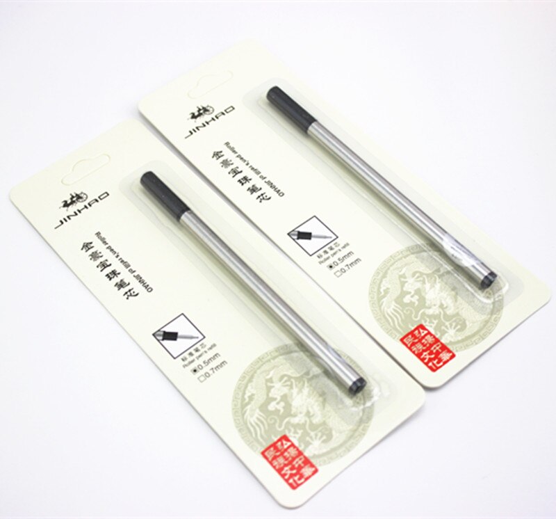 5 stks/partij Metalen Vullingen 0.5mm voor Roller Balpen Business Pen Balpen Vullingen 11cm Lengte Kantoor School supply Briefpapier