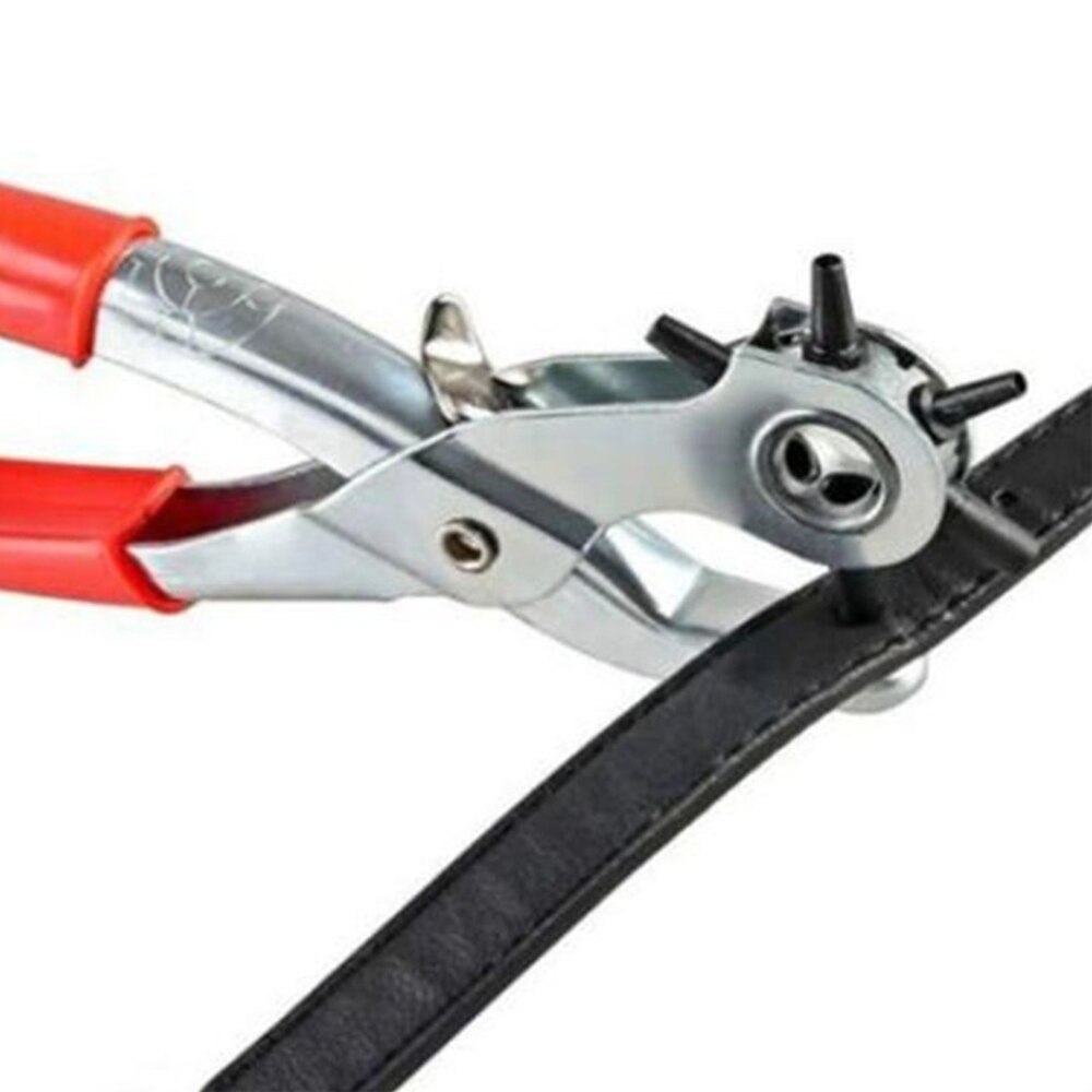 DIY Belt Holes Puncher With 6 Kinds Of Holes Durable Heavy Duty Rotary Hole Puncher Practical Leather Holes Sizes Maker Tool