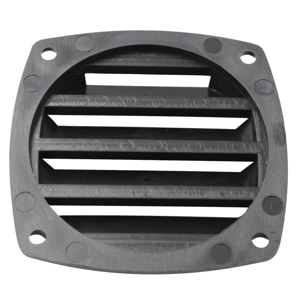 8.5x 8.5x2.5cm Marine Plastic Vents Hull Air Vent Boat Marine Louvered Vent Boat Deck Hardware for 3Inch Tube Hose Black