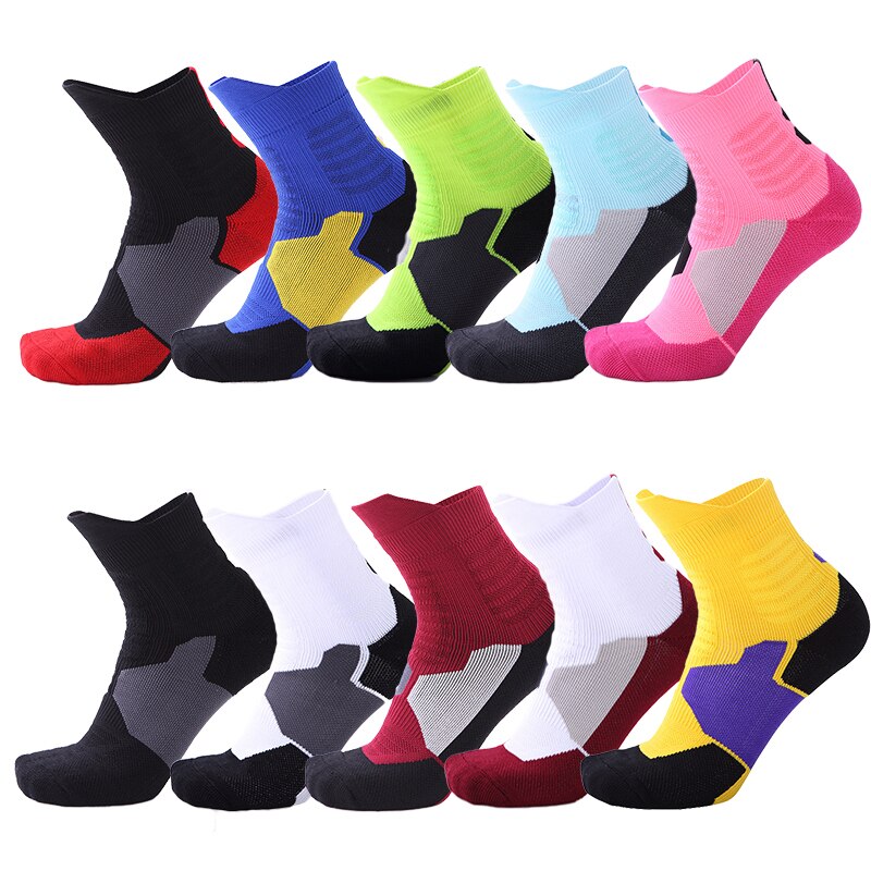 Men Women Sports Socks Breathable Running Fitness Basketball Cycling Compression Elastics Sport Sock for Adult