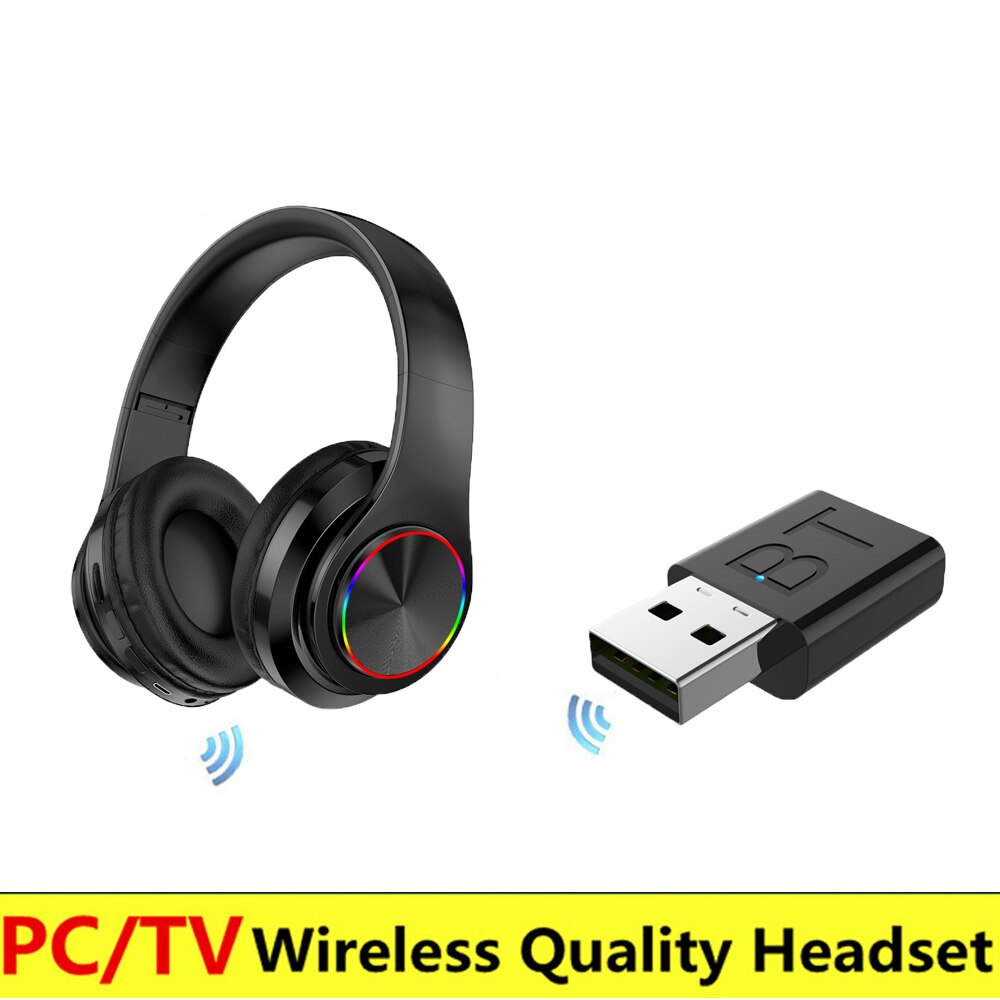 Merke &amp; 5 in 1 trådløse hodetelefoner se tv øretelefoner trådløse bluetooth headset for  mp3 pc stereo tv ipod
