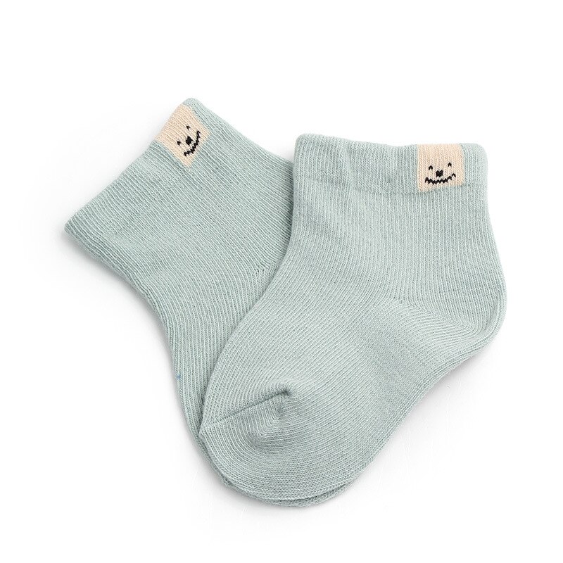 Chaussettes de printemps et automne pour enfants, chaussettes de dessin animé, couleur unie, pour bébés, garçons et filles, en coton, pour -né de 0 à 1 an