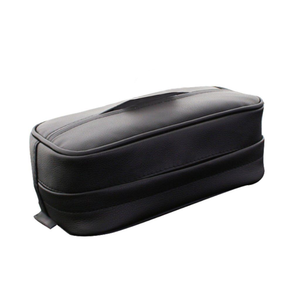 Universal Car Tissue Box Leather Car With Multifunctional Hanging Paper Box Pumping Paper Bag Storage Box Accessories