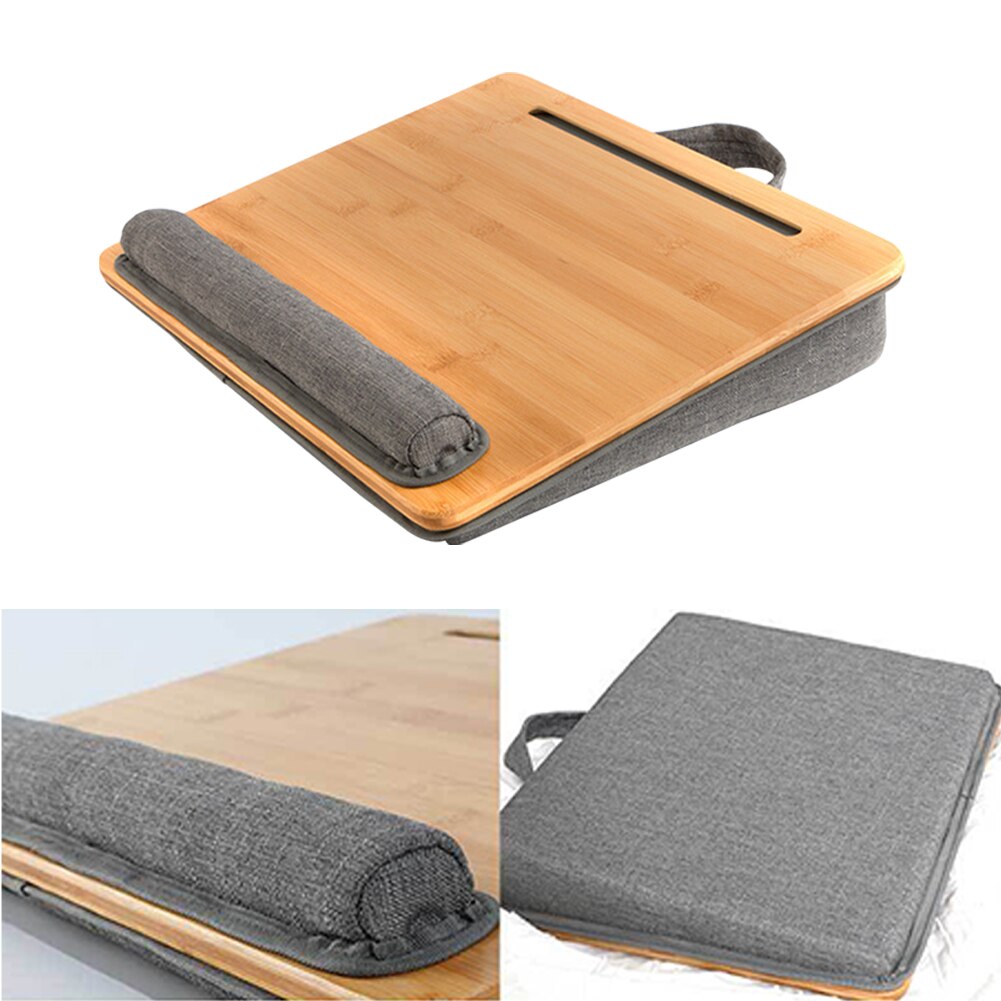 With Soft Pillow Multifunctional Handle Mouse Pad Stable Lightweight Durable Home Wooden Laptop Desk Office Universal