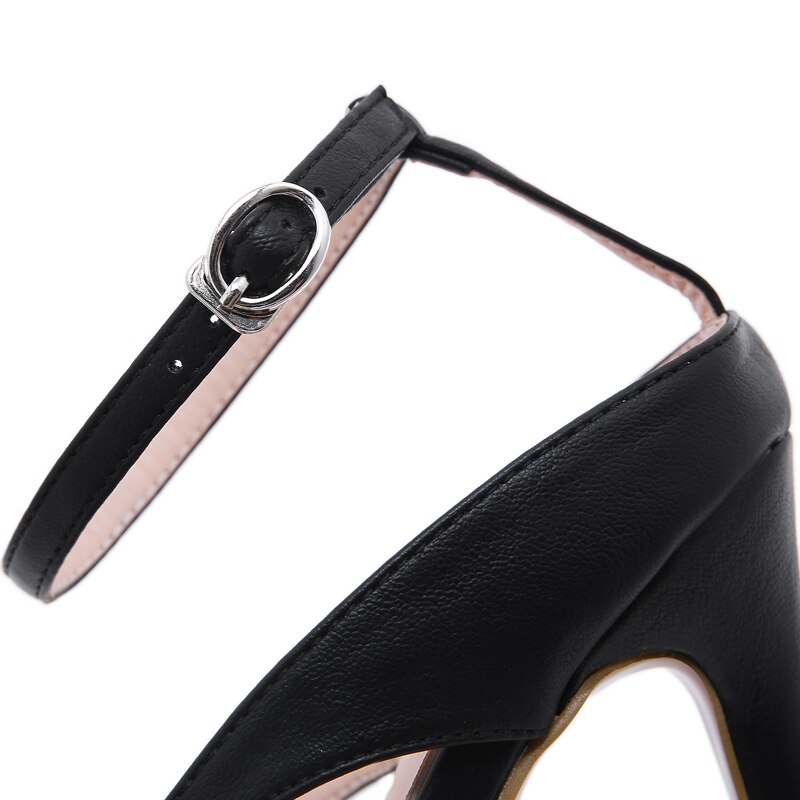 Sandalias de tacón alto con plataforma y cadena para mujer, zapatos sexys con Tanga, para , 34-42 talla grande,
