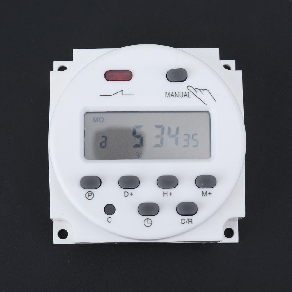 Digital LCD Display Power Timer Digital 7 Days Weekly Programmable Timer Switch Time Relay Control Electrical Equipment Tools