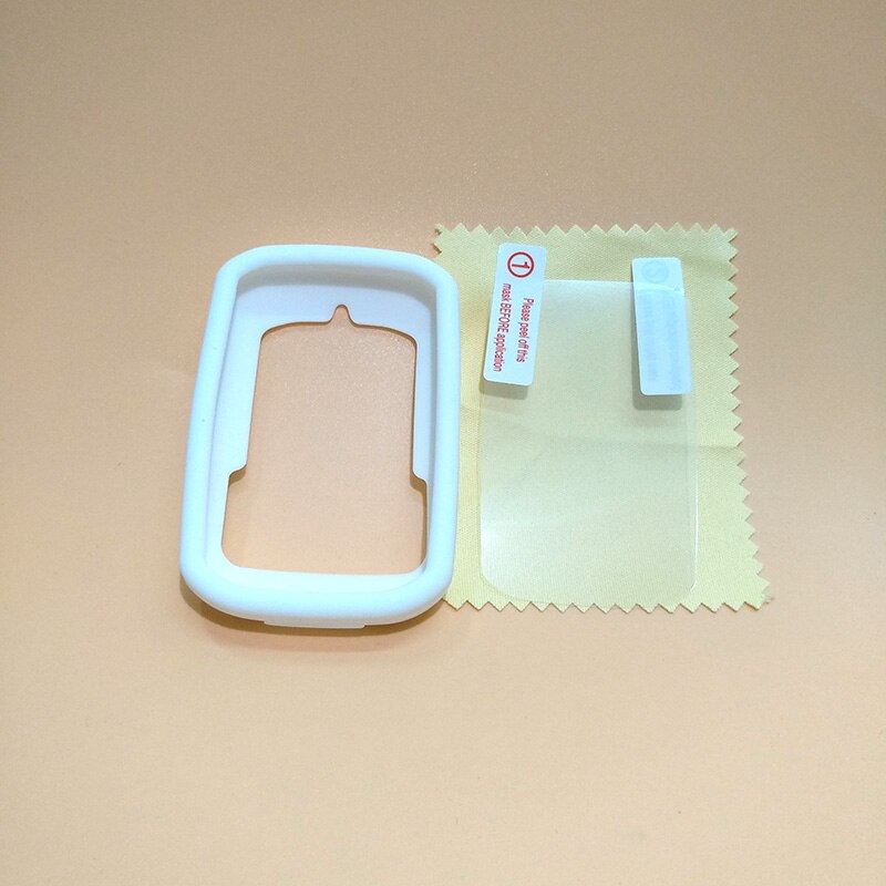 Bryton – étui pour ordinateur de vélo, housse de protection en caoutchouc, dessin animé, avec film HD (pour Bryton Rider 10 15): White