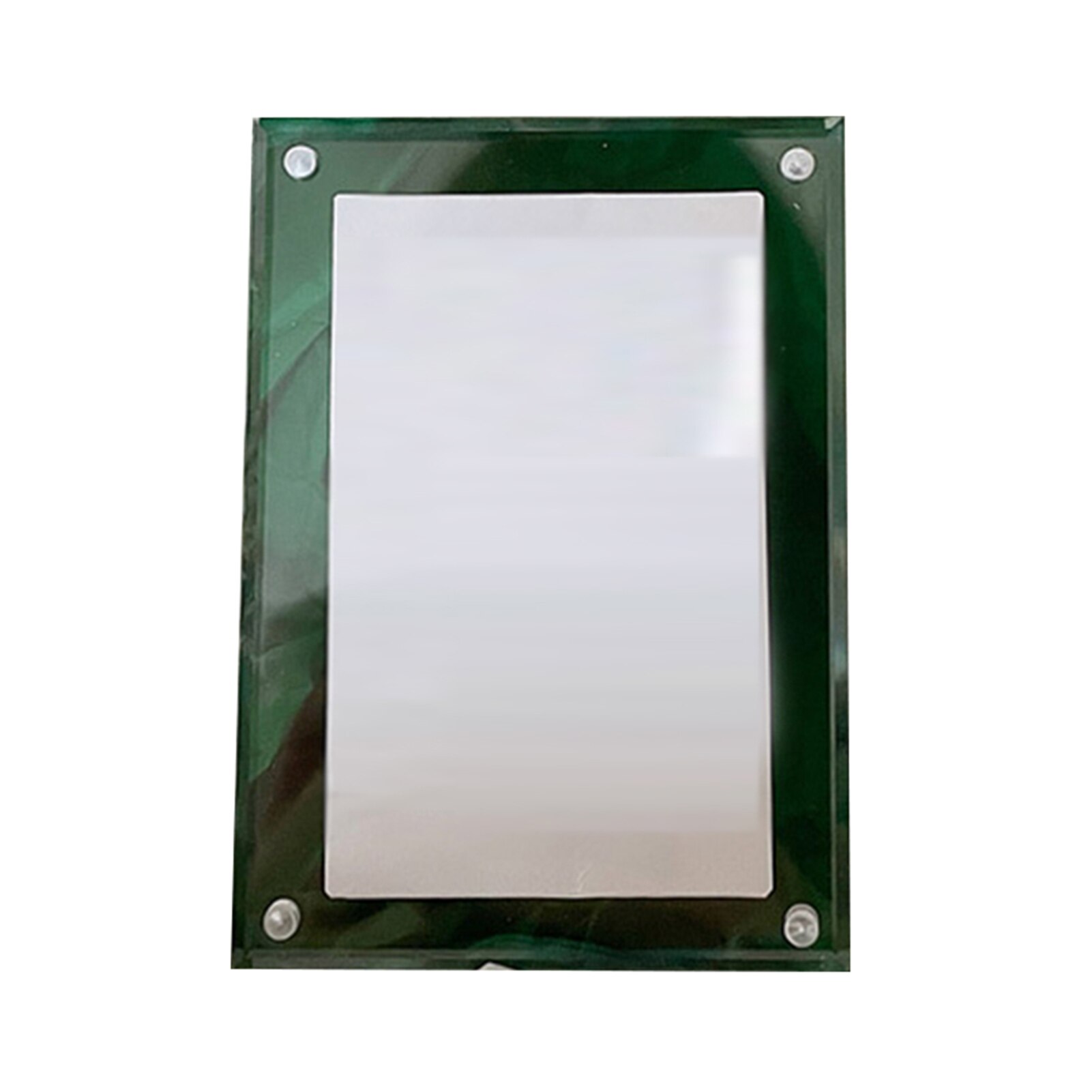 3in Mini Card Collection Photo Protection Holder HD Acrylic Desktop Display Frame Magnetic Album Postcard Souvenir Display Stand: Green