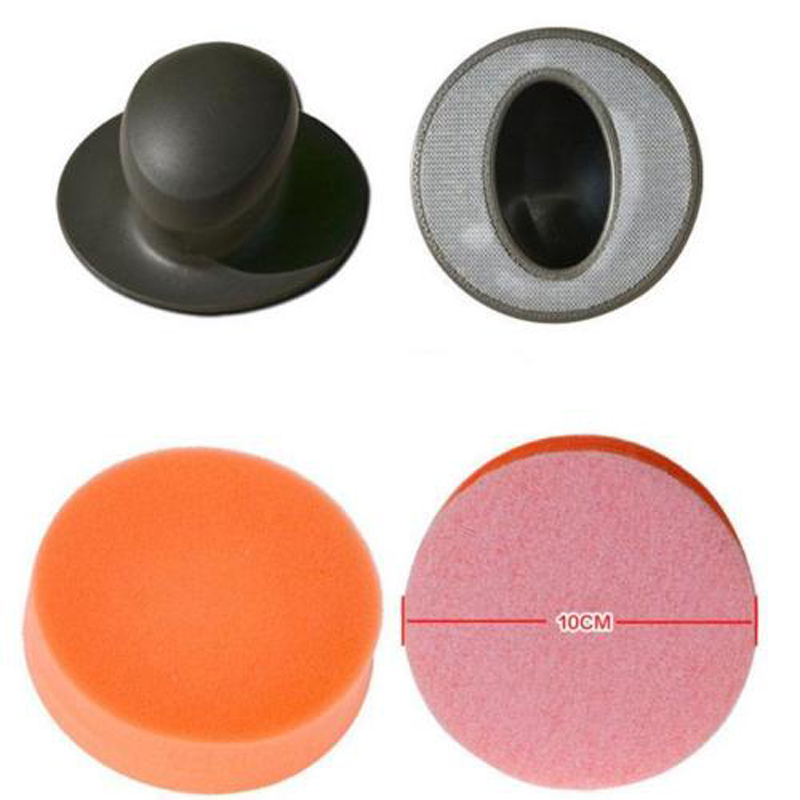 3 stks/set Auto Spons Wax Handvat Handdoek Polijsten Buffing Pad Kit Voor Auto Waxen Polijstmachine Wassen Cleaning Paint Care