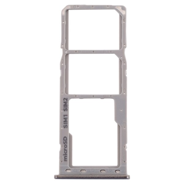 Pour Galaxy A20 plateau de carte SIM + plateau de carte SIM + plateau de carte Micro SD pour Galaxy A30 A50 plateau de carte SIM pièces de rechange: Grey