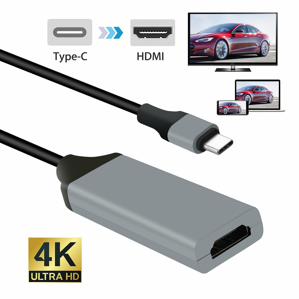 4K Mhl Type C Naar Hdmi Av Tv Kabel Adapter Draagbare Type C Naar Hdmi Kabel Adapter Huishoudelijke Type C Naar Hdmi Kabel Adapter