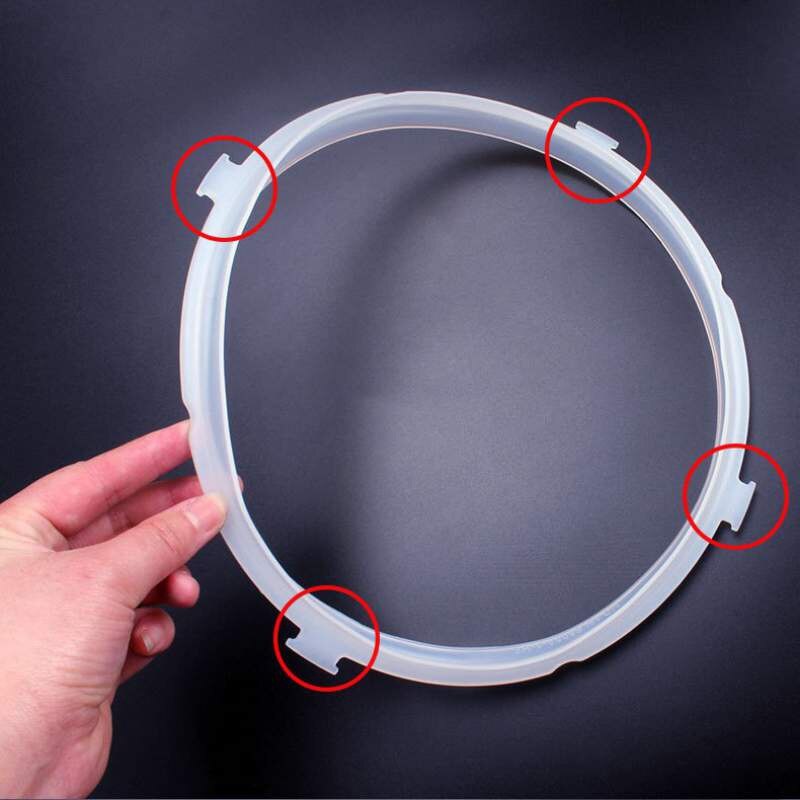 Anillo redondo de goma de silicona para olla, sellado de accesorios para olla a presión, electrodomésticos eléctricos de cocina engrosados