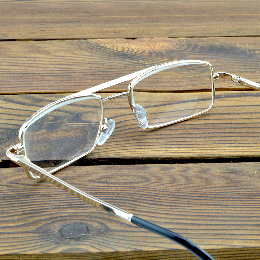 Lentes de vidro resistentes à abrasão, ponte dupla, estrutura retangular, óculos de leitura, + 0,75, + 1, + 1,25, + 1,5, + 1,75, + 2, + 2,5, + 2,75 a + 4