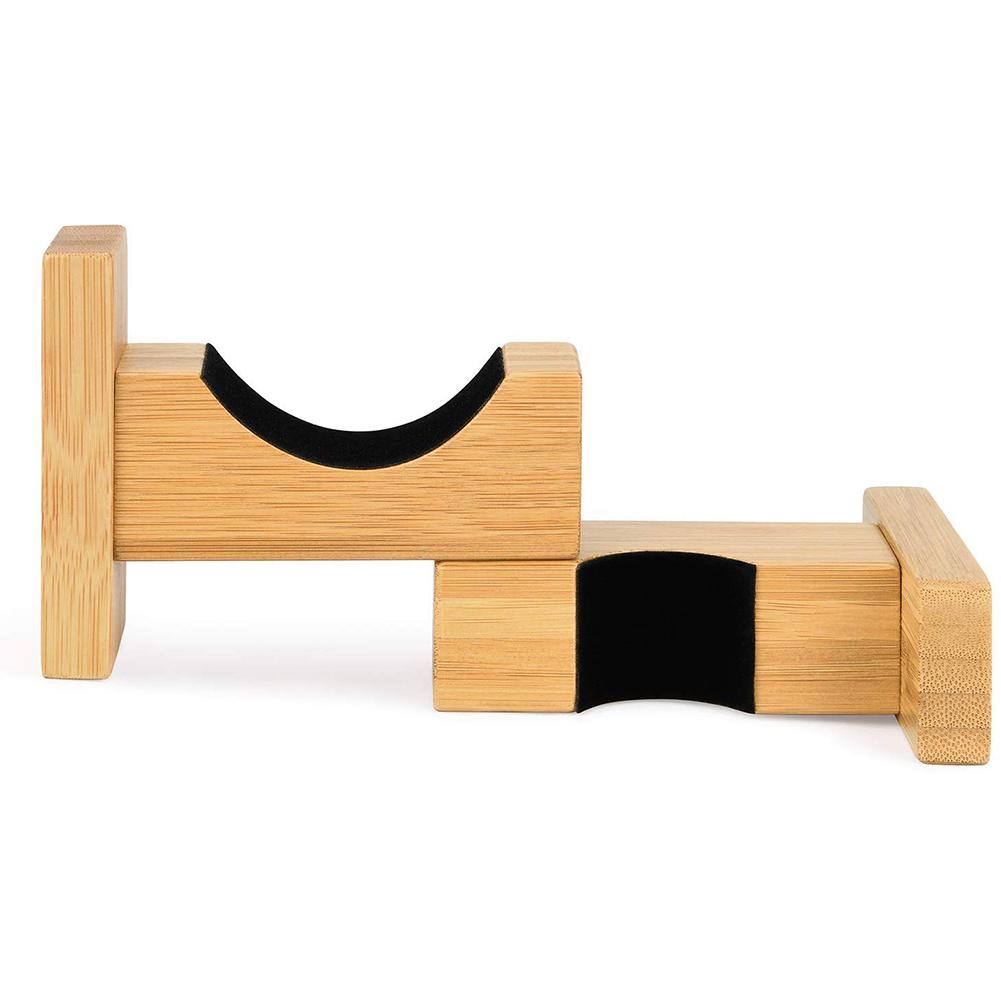 2PCS Baseball Bat Display Rack Wall Mounted Bat Holder Bamboo Bat Display Case Placing Baseball Bat Softball Bat Hockey Stick