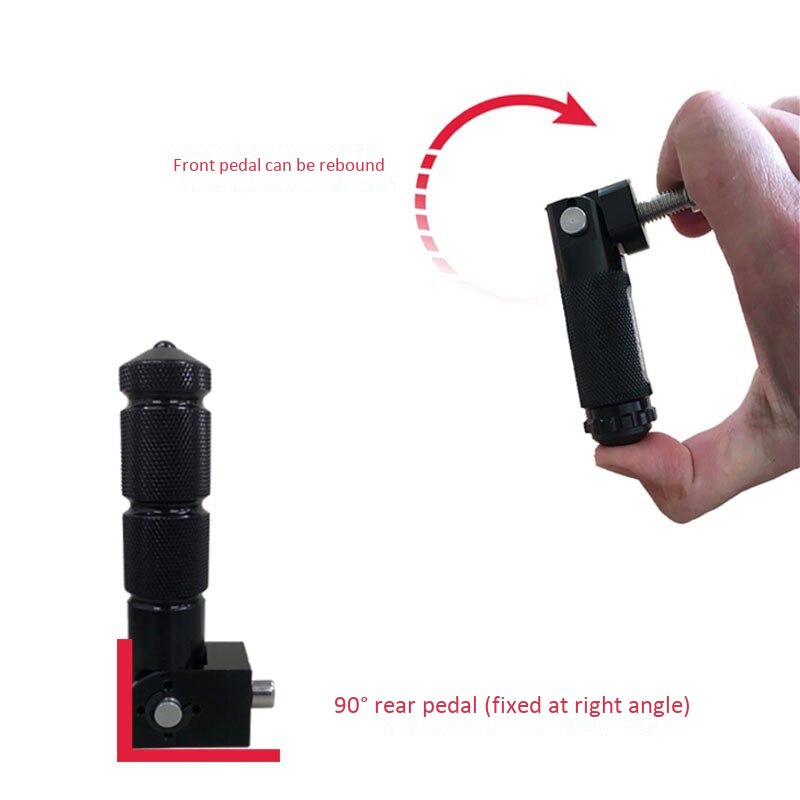 Clavijas de pie de aluminio 6061 mecanizadas CNC universales para bicicletas de