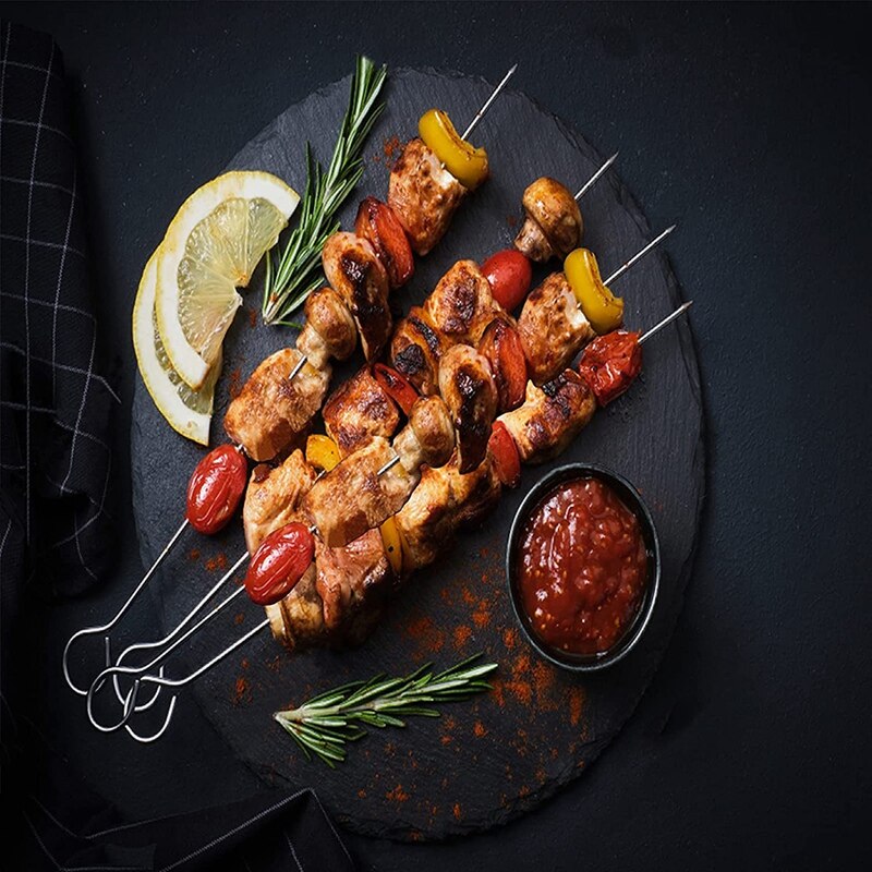 Juego de Herramientas para asar barbacoas de 20 piezas, Kit de parrilla de acero inoxidable Extra grueso para hombres y mujeres, con bolsa de transporte, utensilios para barbacoa, juego de