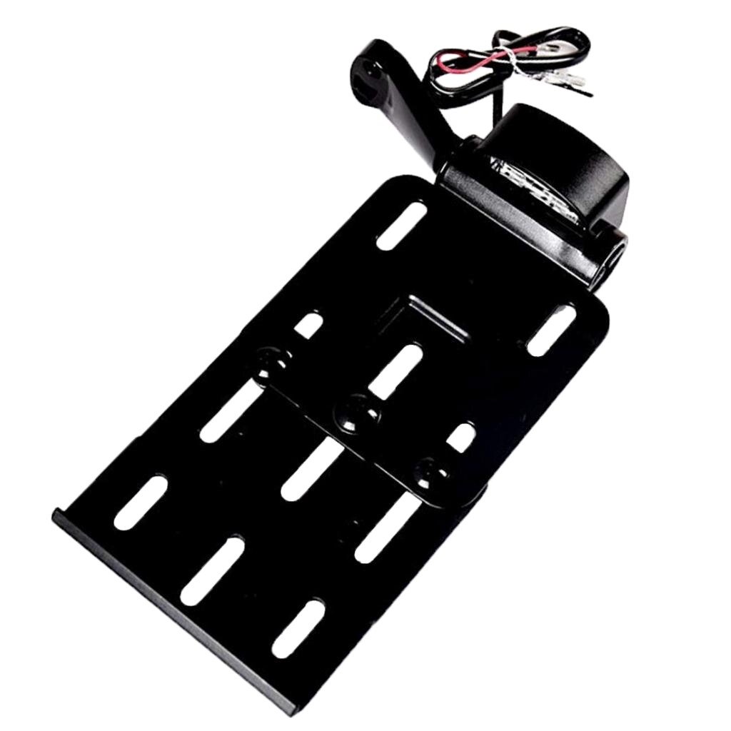 Side Mount Motorfiets Achterlicht Kenteken Beugel Voor Harley Sportster Xl 883 1200 48 (2 Kleuren): Black
