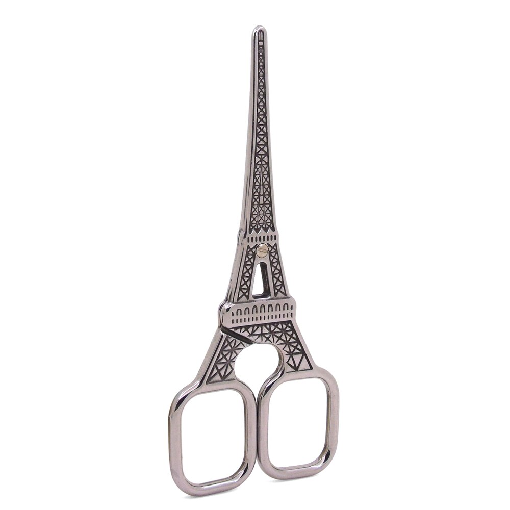 Cute Vintage Embroidery Scissors – 5.5 Inch Eiffel Tower Design In Light Gold Stainless Steel, Perfect For Sewing, Cross Stitch & Crafting
