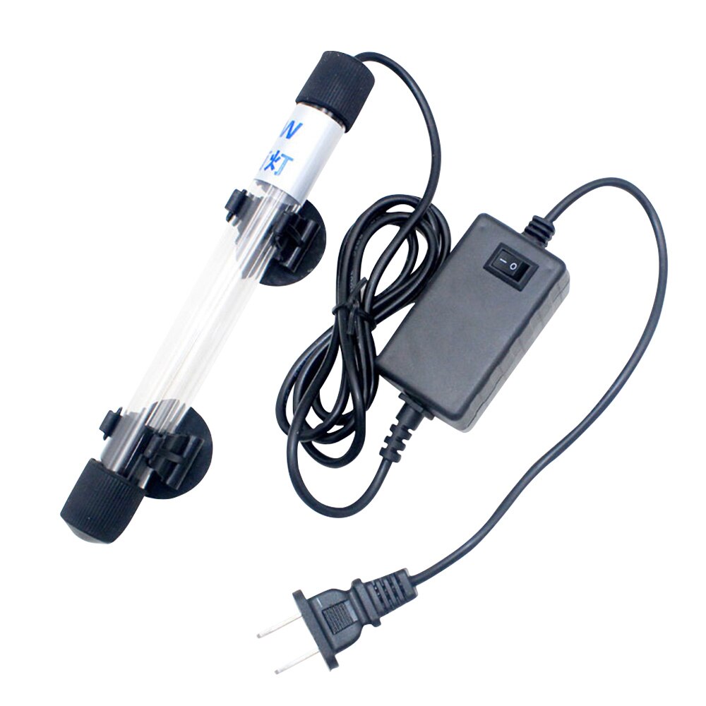 Aquarium Submersible Aquarium UV lampe germicide Quartz verre sous-marin purificateur temps stérilisateur ue/US/royaume-uni Plug animal de compagnie Supplie: 110V 9W US Plug