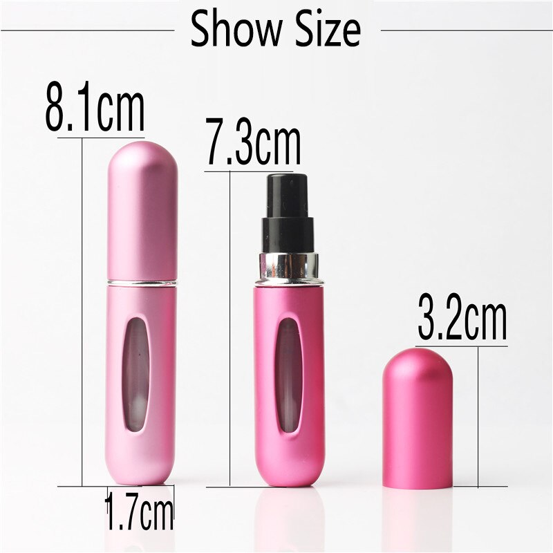 5ml Travel Accessories organizer Mini Refillable Perfume Bottle Canned Air Spray Bottom Pump Perfume Atomization for Travel need