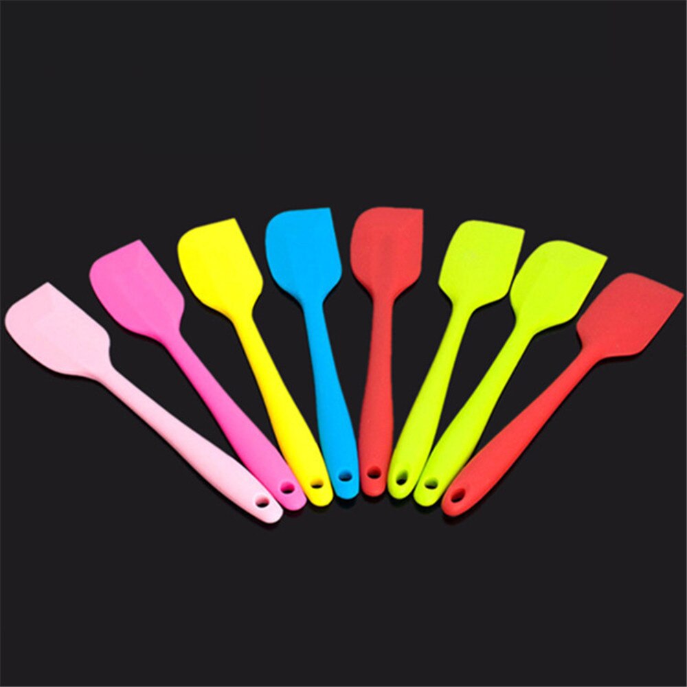 1x Silicone Scraper Cake Baking Tool Food Grade Non Stick Butter Cooking Soft Silicone Spatula Rubber Shovel Bakery Tools Color