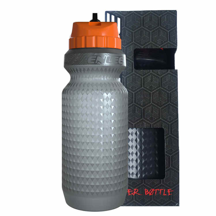 Enlee 650Ml Fietsen Water Fles Lekvrije Buitensporten Draagbare Fles Voor Fiets Drinken Running Fiets Water Fles: Orange Water Bottle