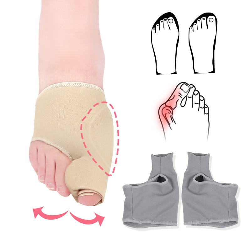 2 stk/sæt tåseparator hallux valgus knyst korrigerende orthotics fødder knogle tommelfinger justering korrektion pedicure strømpe glattejern