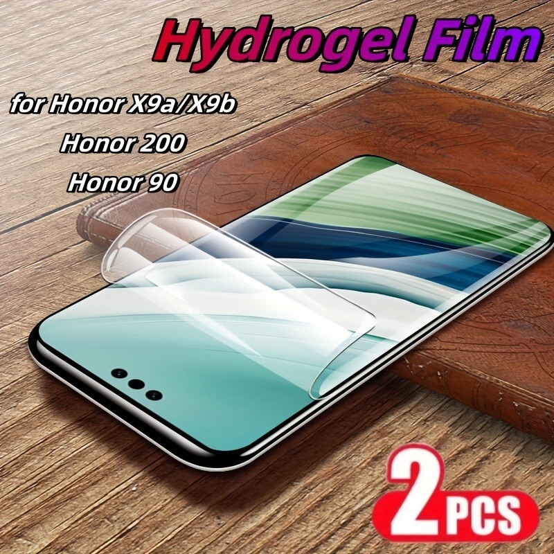 Protecteur d'écran pour Honor X8b X8a X9a X9b X7c, 2 paquets, Film Hydrogel pour Honor 90 100 200 300 Pro, Film en matériau TPU