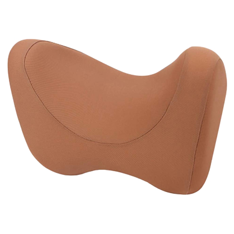 Car Headrest Neck Pillow Lumbar Pillow Seat Cervical Spine Car Car Pillow Sleeping Rest Memory Cotton: Brown