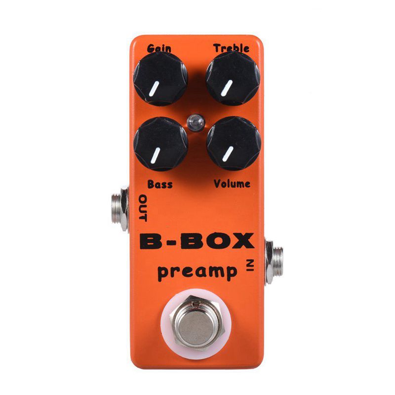 MOSKY B-Box Electric Guitar Preamp Overdrive Effect Pedal Full Metal Shell True Bypass: Default Title