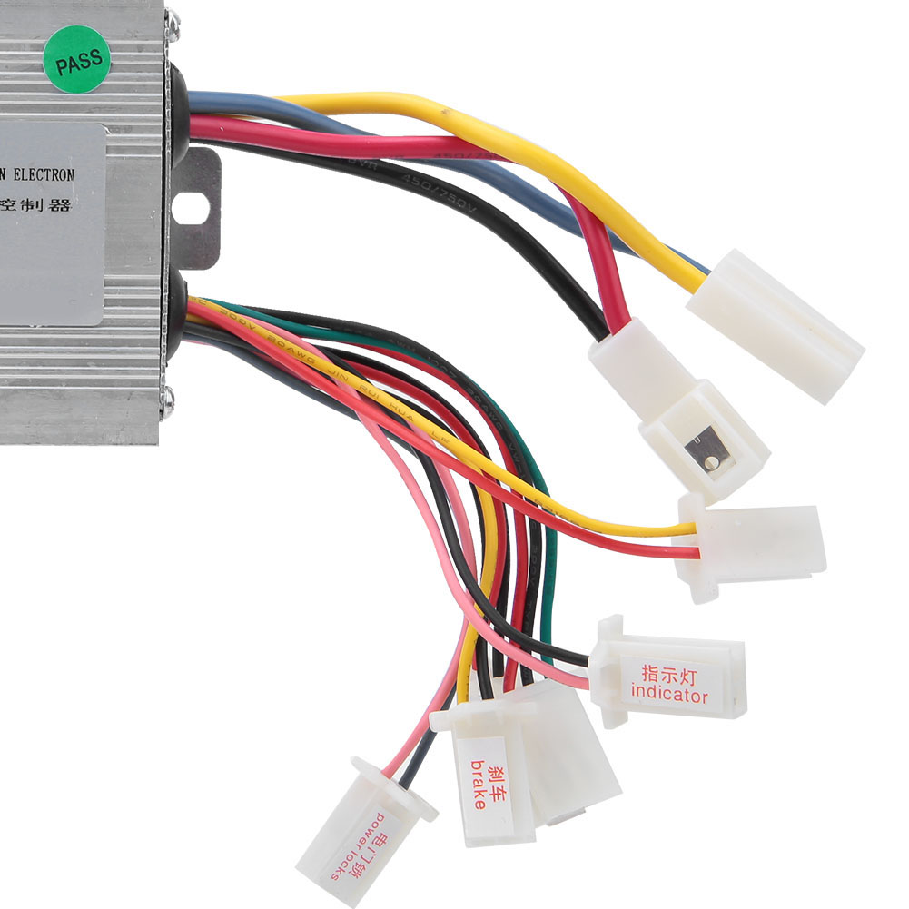 12V 500W elektryczny sterownik silnika szczotkowego sterowanie prędkością silnika prądu stałego dla pojazdu elektrycznego skuter szczotkowany sterownik silnika