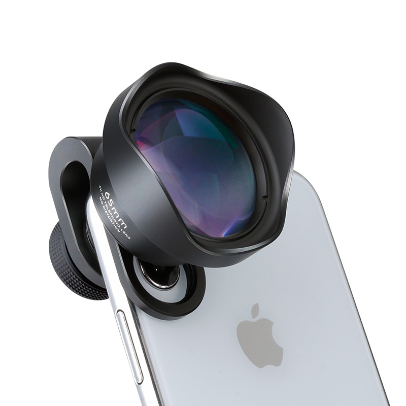 65mm teleobjektiv til iphone super makro telefon kamera linse til iphone 12 pro max samsung  s10 plus huawei sony