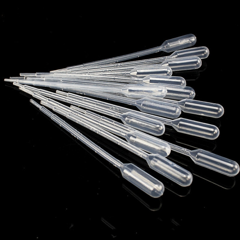 100 stuks 3ml wegwerp plastic transfer druppelaar parfum oogdruppelaar praktische multifunctionele druppelaar hervulbare flessen