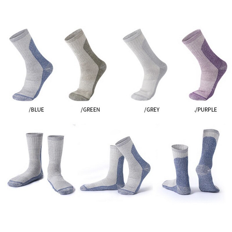 Épais laine mérinos thermique chaussettes de Ski hommes femmes maintien des pieds au hiver en plein air thermochaussettes escalade Camping randonnée chaussettes de sport