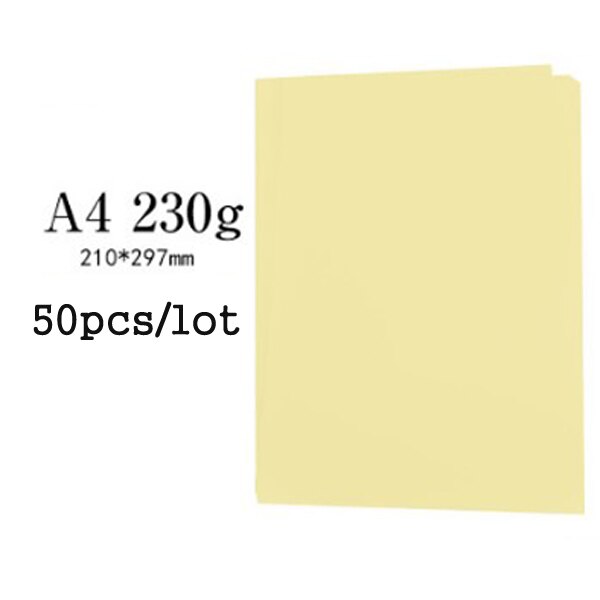 A4 Size 50 Pcs Thick Hard 230gms Cardboard Cutting Paper Paperboard DIY Painted Scrapbooking Greeting Card Paper Decorative: 2