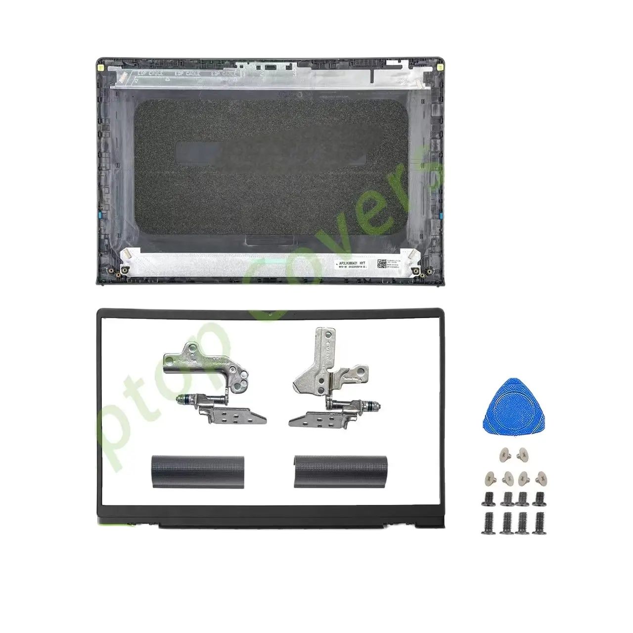 couvercle arrière/lunette/charnières LCD pour Vostro 15 3510 3511 3515 3520 3525 V3510 pièces en plastique repose-paume boîtier inférieur 15.6 pouces: Bleu