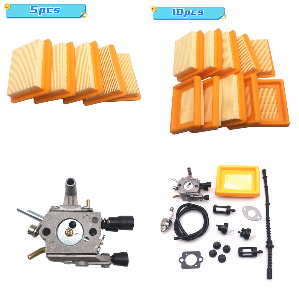Carburetor Kit Air Filter For Stihl FS120 FS120R FS300 BT120C BT121 FS200 FS250 FS350 FR350 FR45 4134 120 0603 4134 400 1301