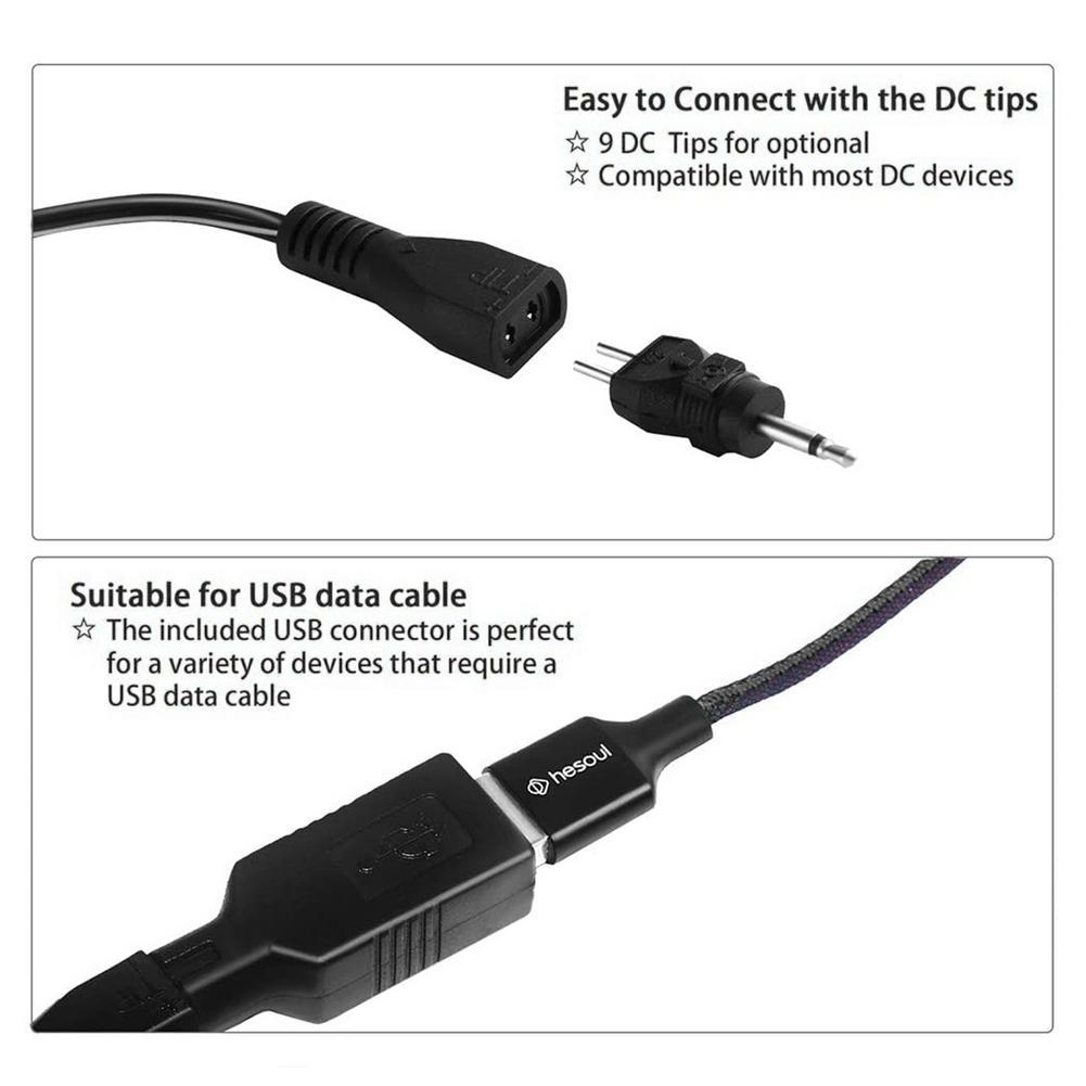 30W Multifunctional Power Adapter AC/DC Power Adapter With 9 Adapter Tips For Home Electronics
