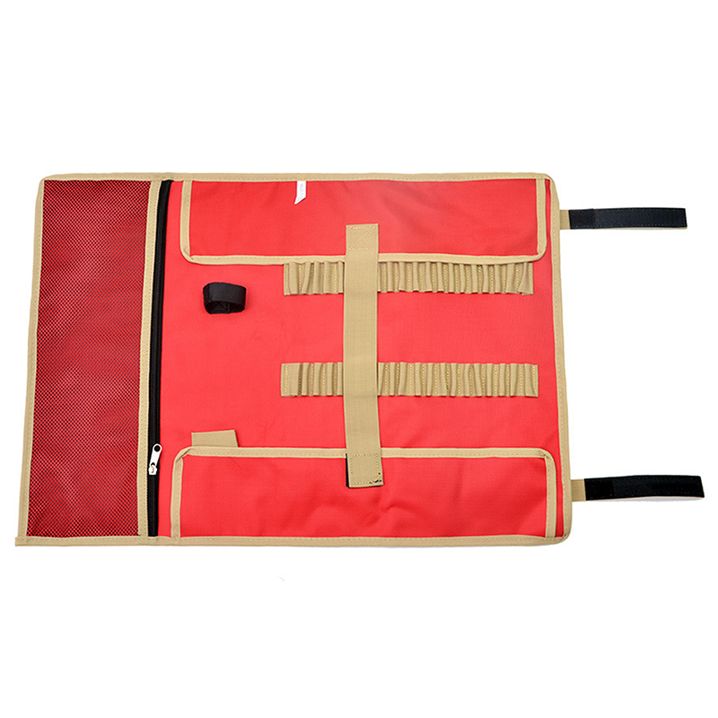 Sac de rangement d&#39;ongles au sol, tente de Camping en plein air, piquets, marteau en tissu Oxford, corde à vent, tente, pochette de rangement d&#39;ongles: Red