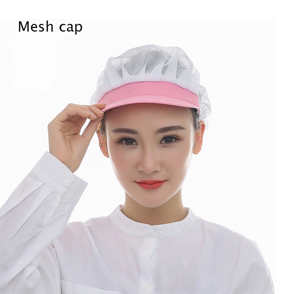 Food caps Adjustable net caps breathable sanitary dust cap men and women workshop canteen hat chef hat breathable mesh: Photo11