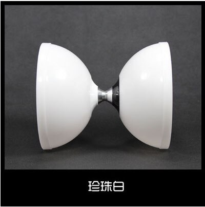 120mm*140mm 246g YOYO 3 Bearing Diabolo Set Metal Head Sticks Grade Chinese Kong Zhu: White